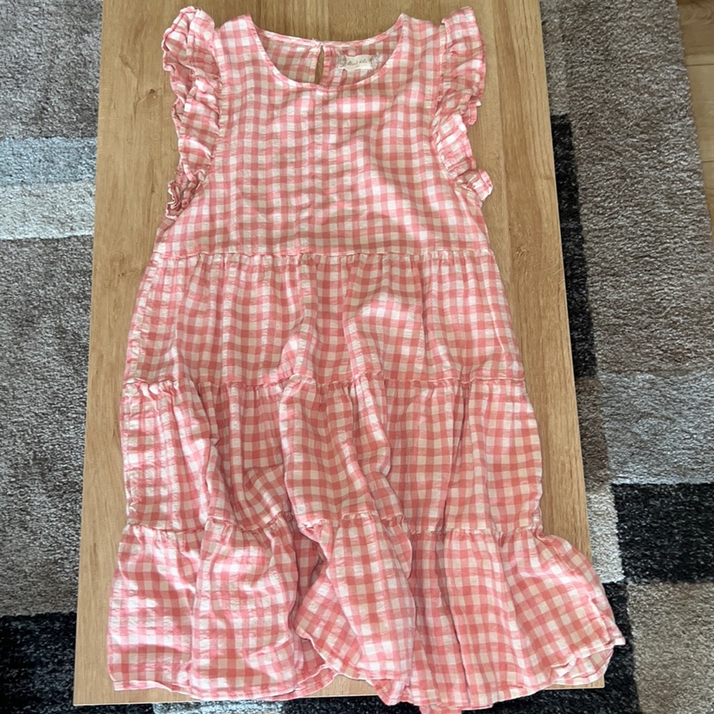 Altar’d State pink and white checkered dress